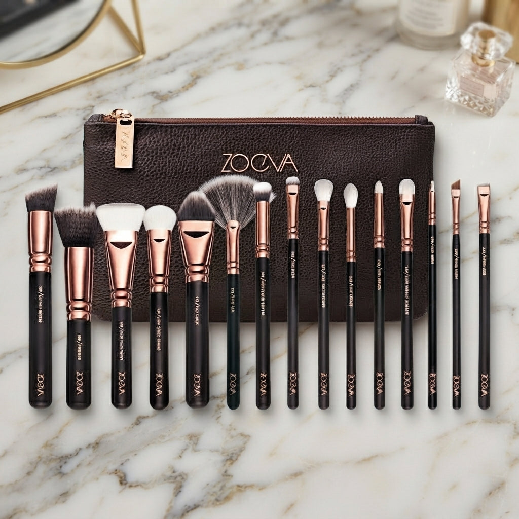 Zoeva Glam 15PC Makeup Brush Set (Random color)
