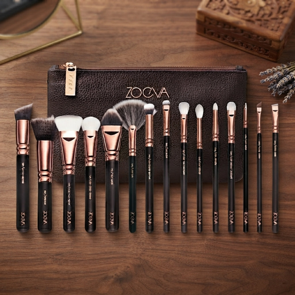 Zoeva Glam 15PC Makeup Brush Set (Random color)