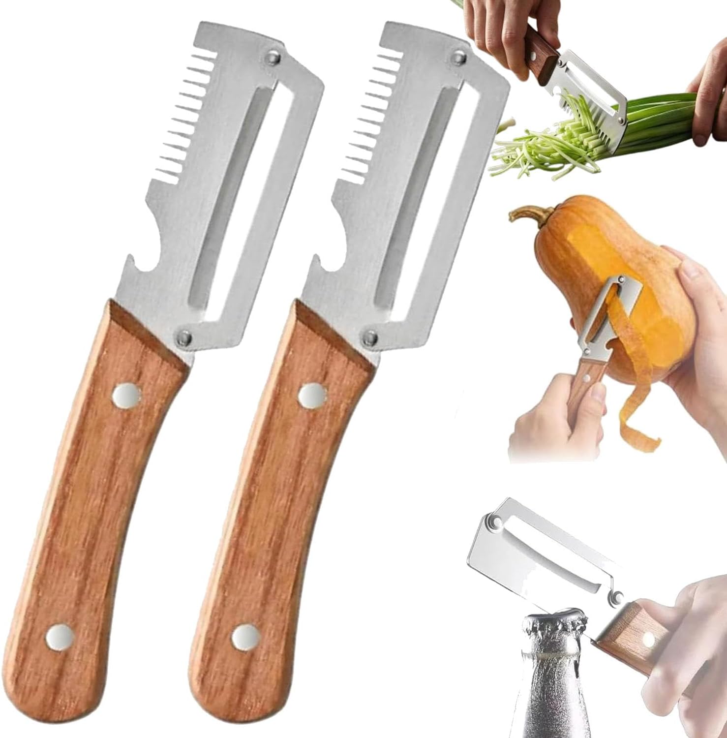3-in-1 Multi-Functional Kitchen Peeler & Bottle Opener