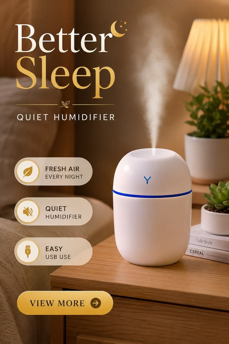 Mini USB Aroma Diffuser & Silent Humidifier