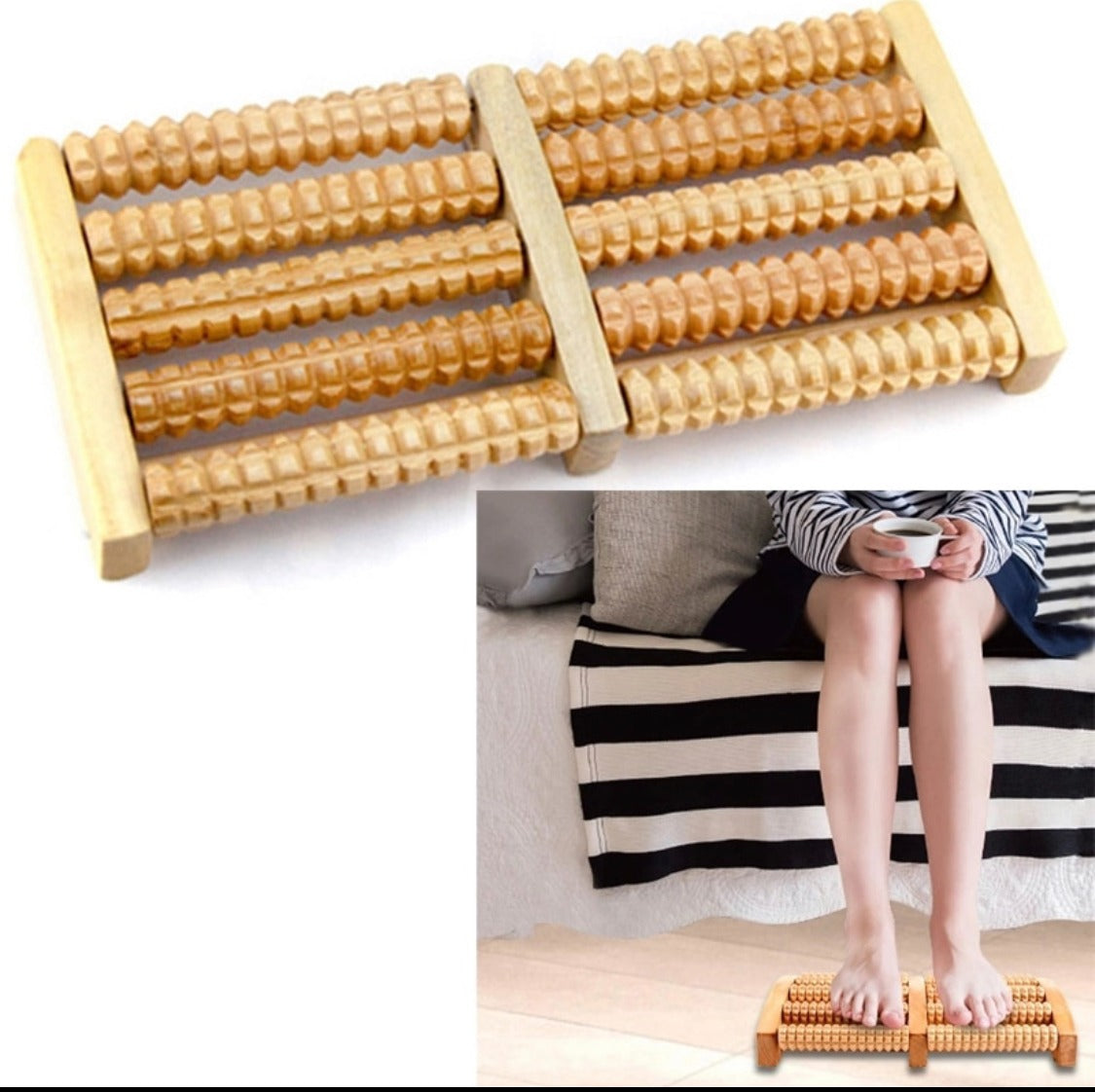 Wooden Roller Foot Massager – Relaxation at Your Feet